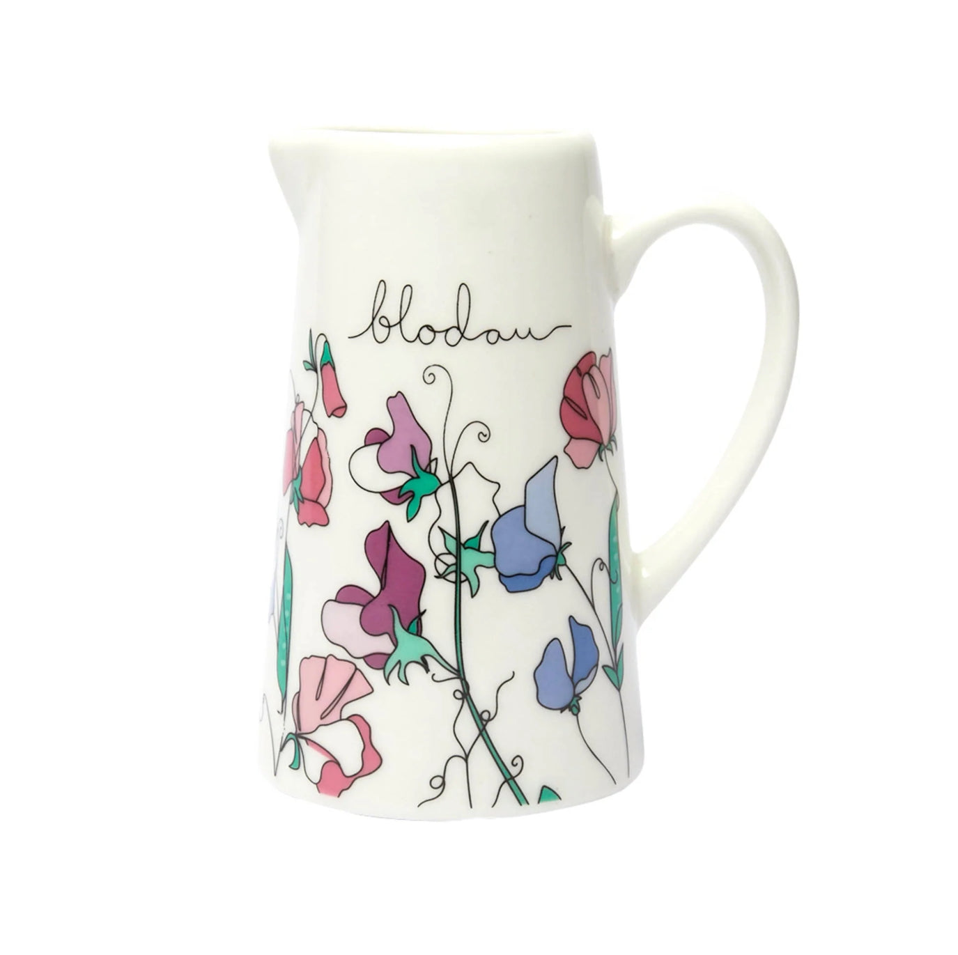 Belly Button Welsh Blodau Medium Jug