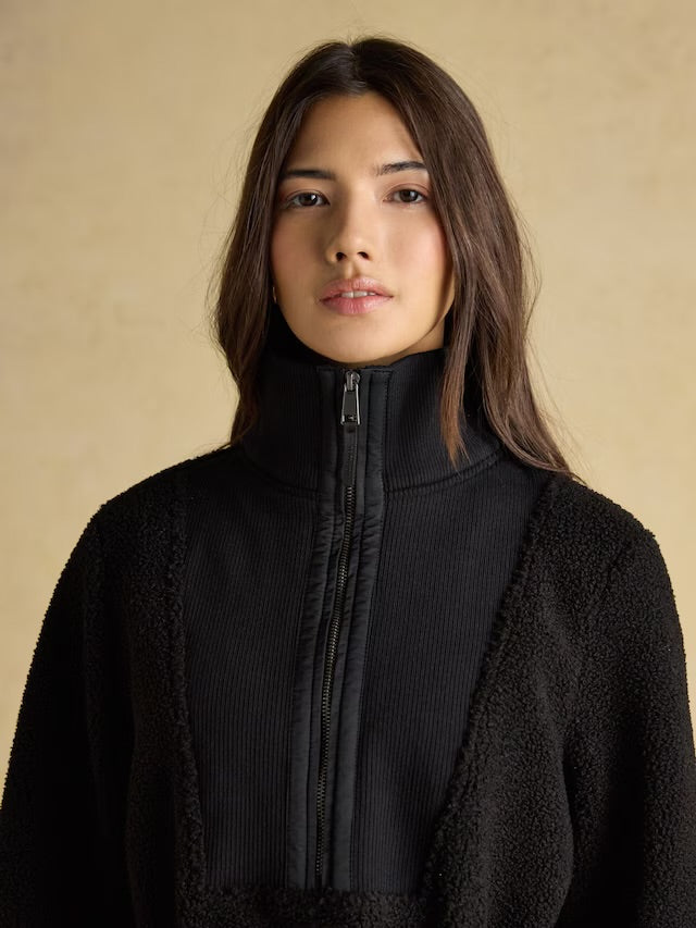 Joules Thurleston Black Borg Fleece