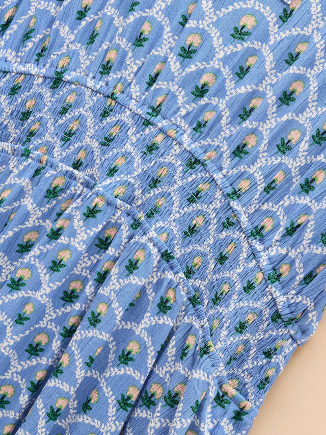 Joules Rosie Blue Midi Dress