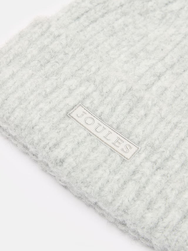 Joules Caversham Grey Beanie Hat