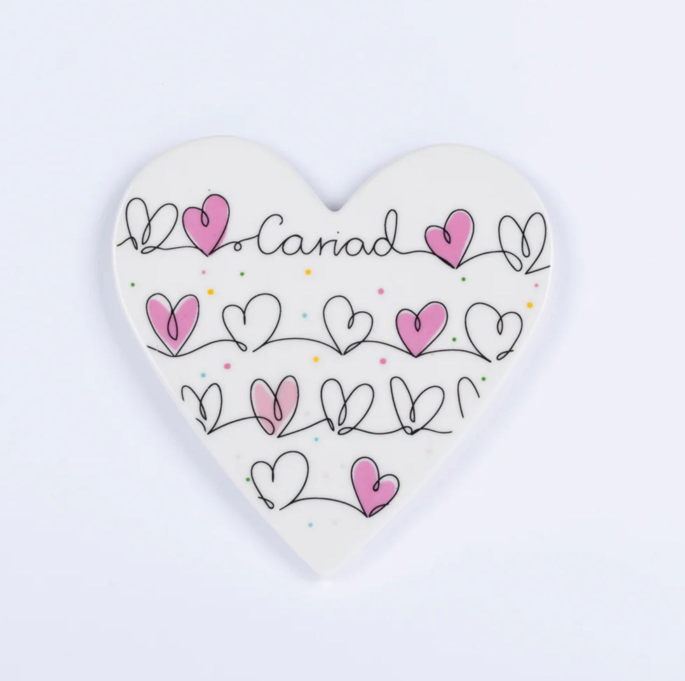 Belly Button Cariad Heart Coaster