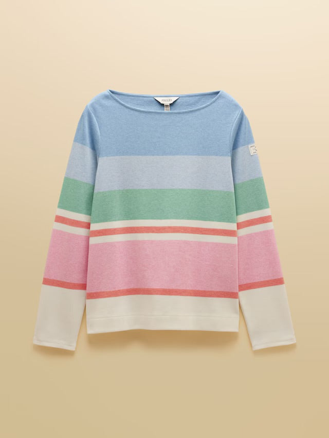 Joules Harbour Multi Stripe Boat Neck 100% Cotton