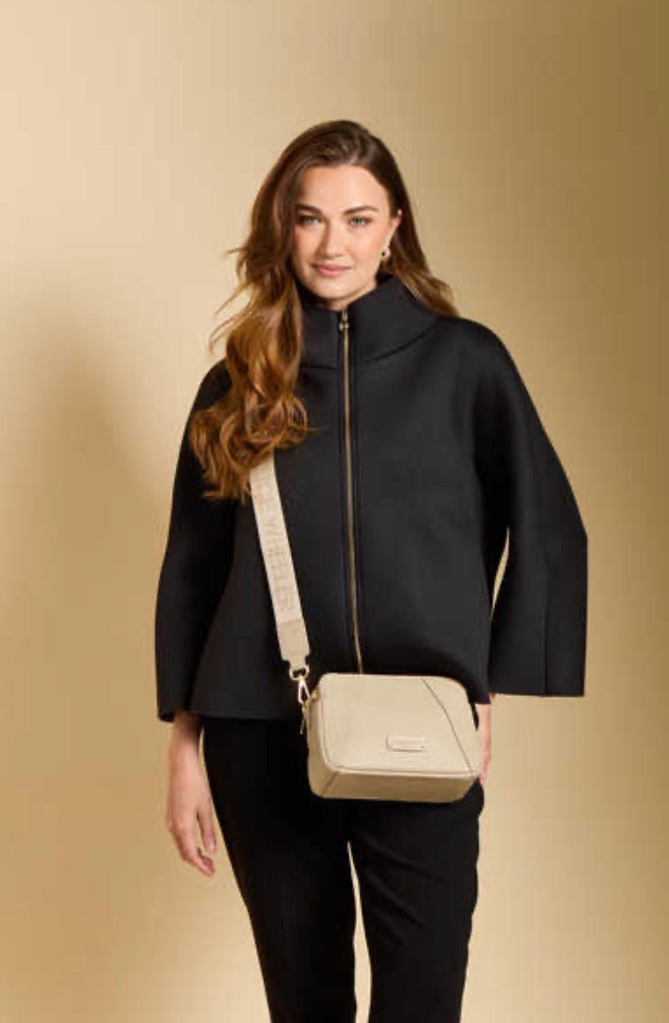 Alice Wheeler Kensington Stone Crossbody Bag (Double Zip)