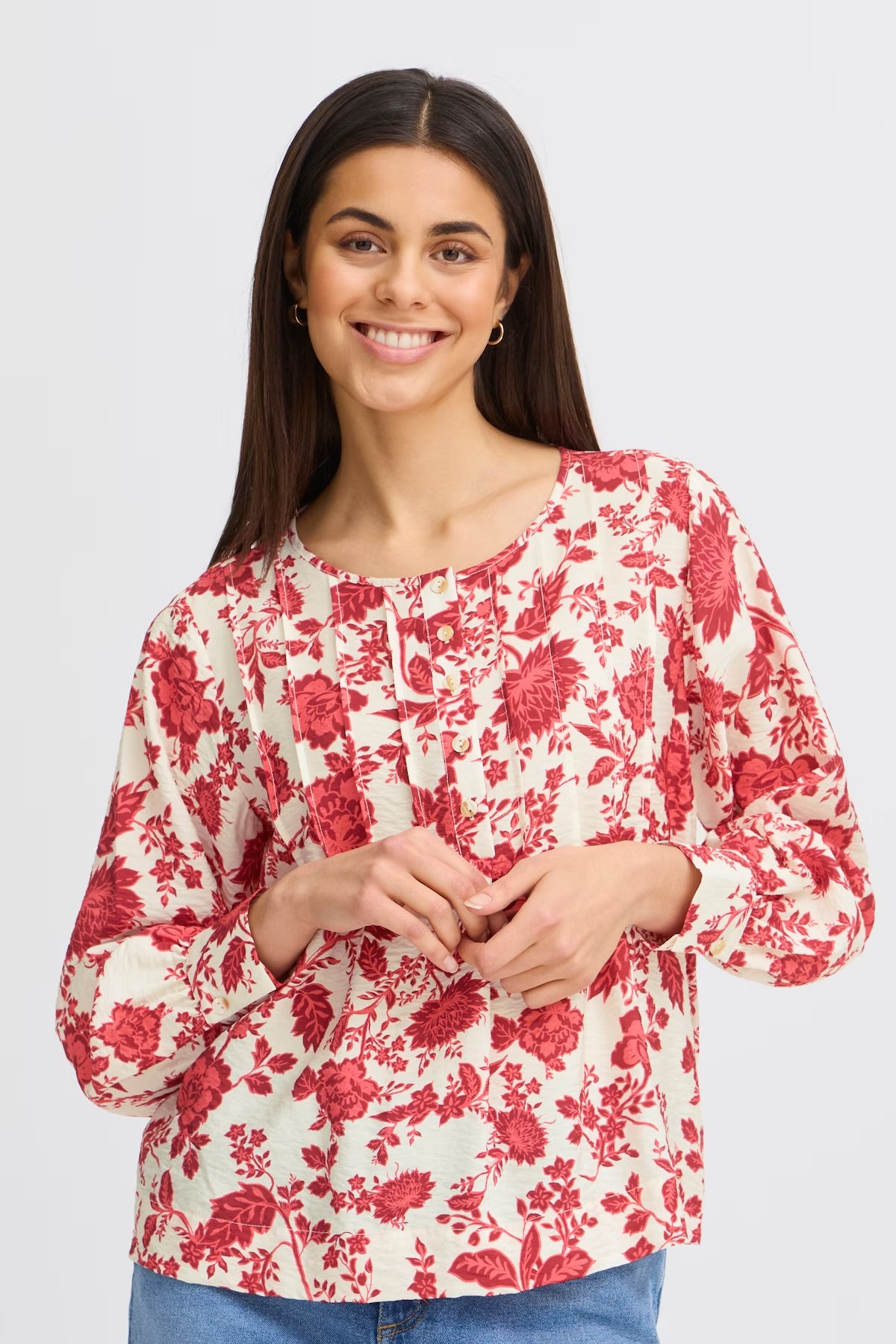 Fransa Frhita Blouse Tea Berry Mix
