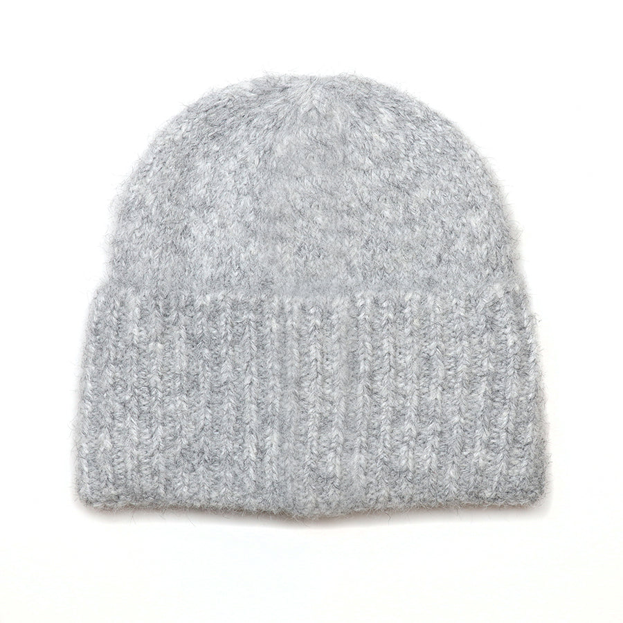 POM Ashleigh Grey Marl Knit Beanie