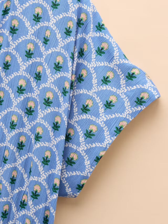 Joules Rosie Blue Midi Dress