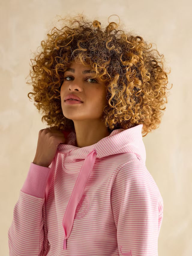Joules Rushton Pink Cowl Neck Hoodie