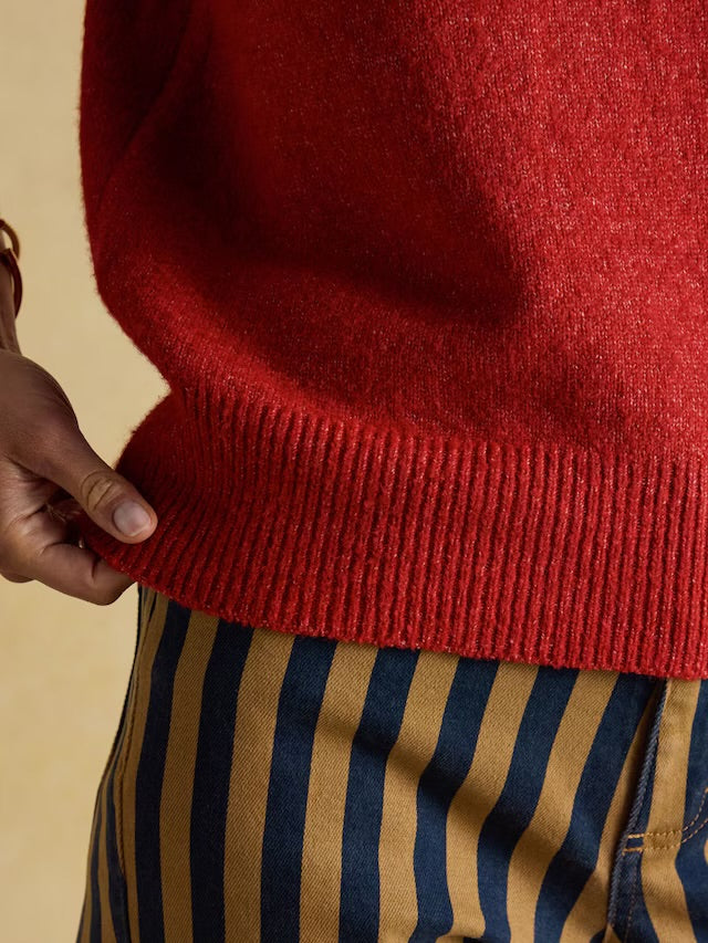 Joules Holly Red Knitted Crew Neck Vest
