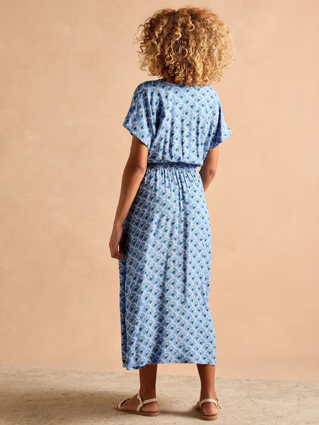 Joules Rosie Blue Midi Dress
