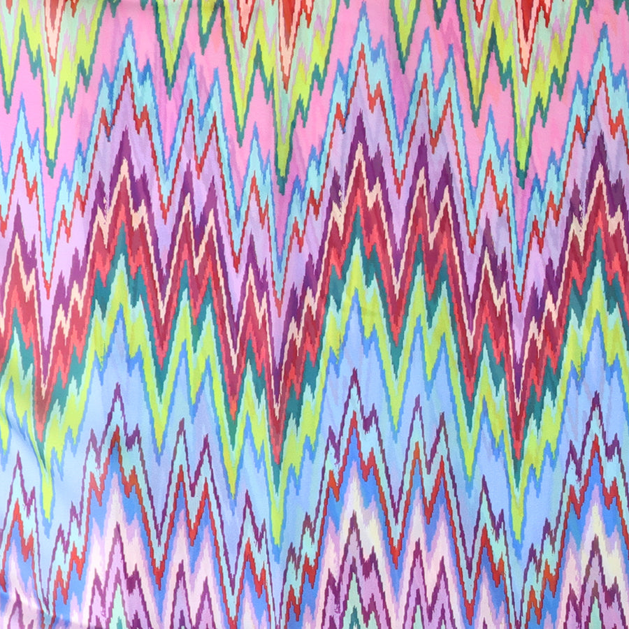 POM Recycled Lilac Mix Silky Jazzy Print Scarf