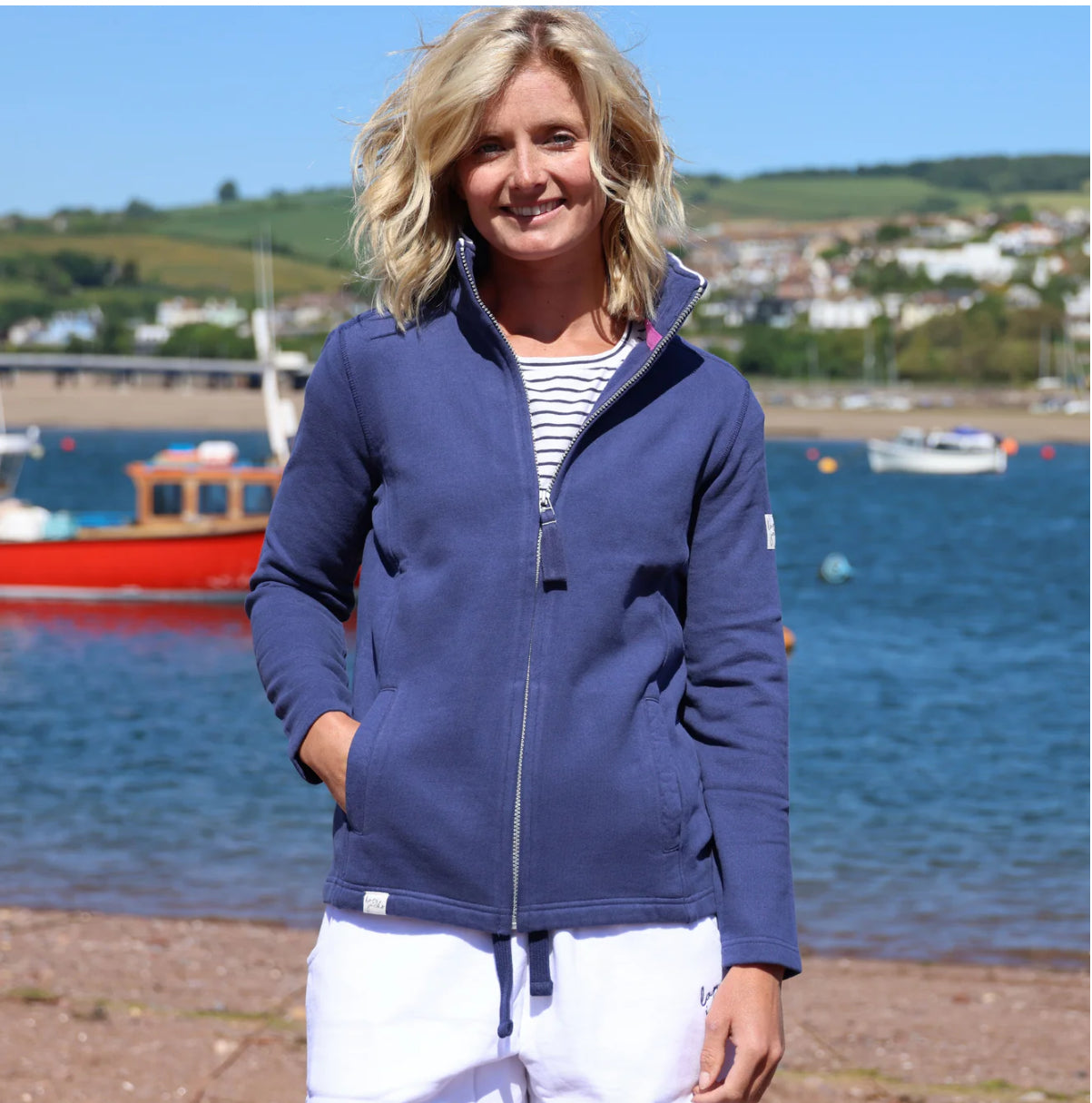 Lazy Jacks Zip Through Sweatshirt Twilight