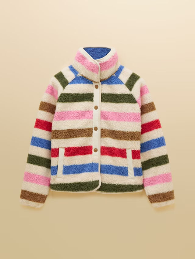 Joules Borg Fleece Multi Bright Jacket