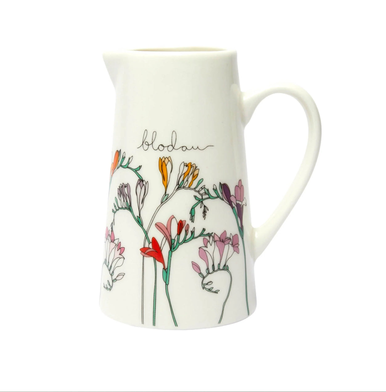 Belly Button Welsh Blodau Medium Jug