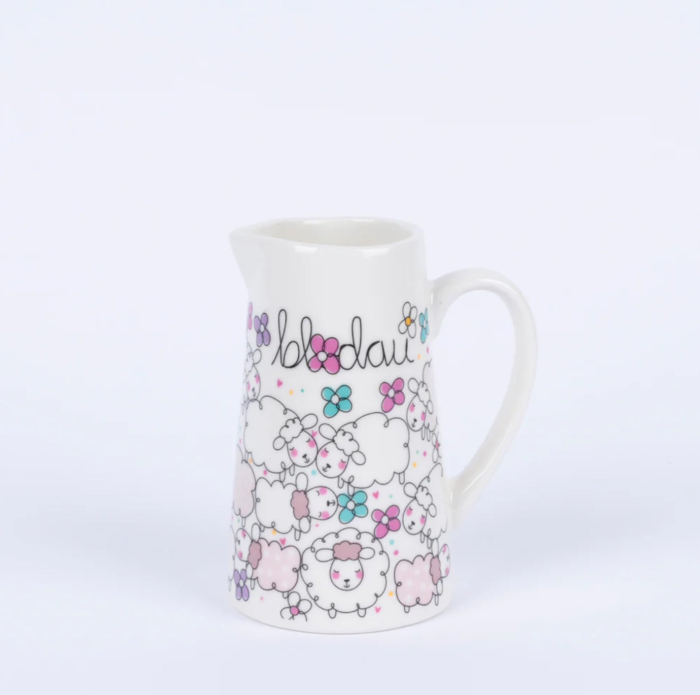 Belly Button Welsh Blodau Sheep Medium Jug