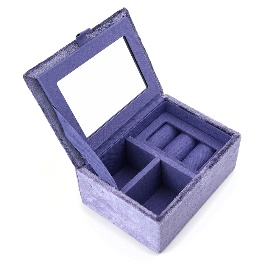 POM Blue Velvet Violet Meadow Jewellery Box