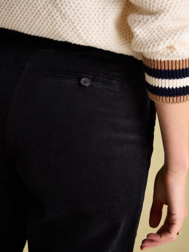 Joules Calla Navy Corduroy Tapered Trousers
