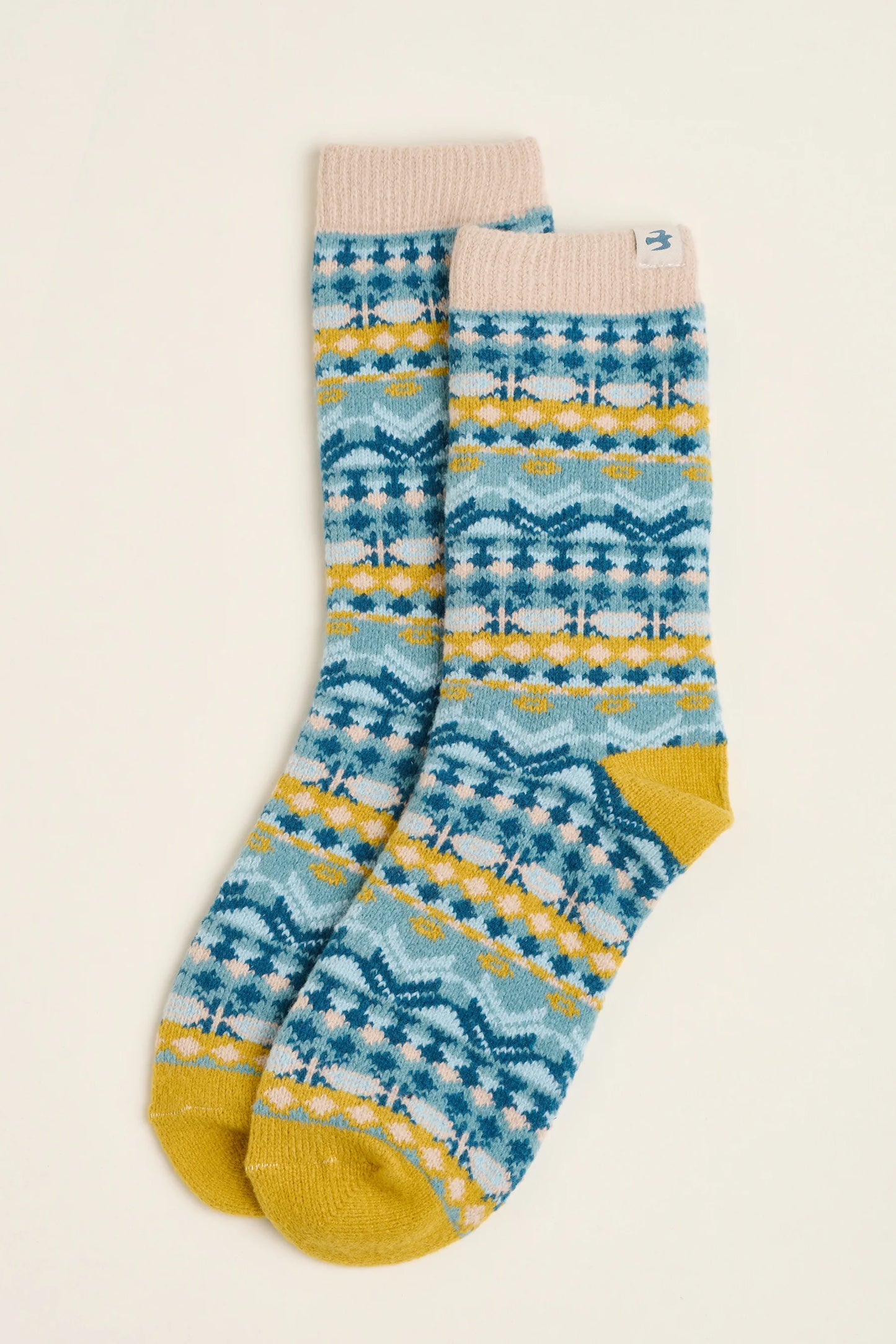 Fairisle Fluffy Socks