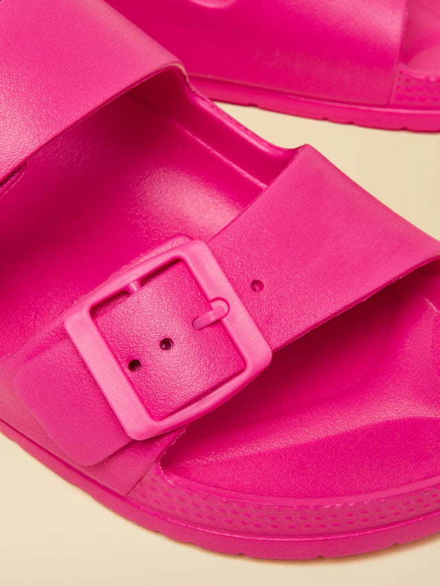 Sunseeker Bright Pink EVA Double Buckle Sliders
