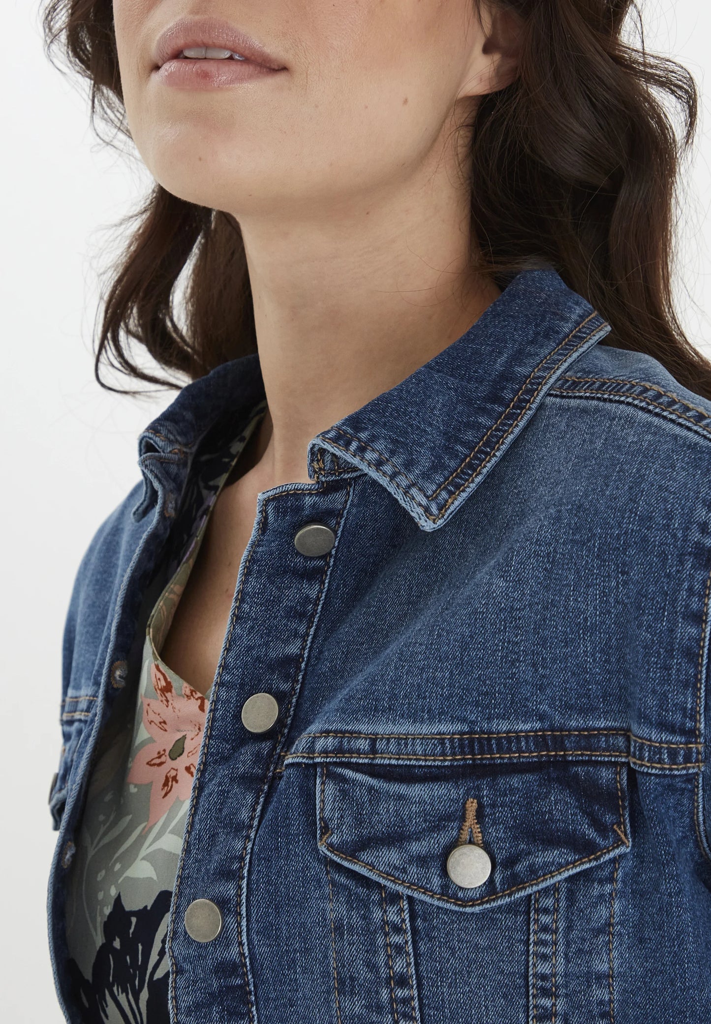 Fransa Blue Denim Jacket