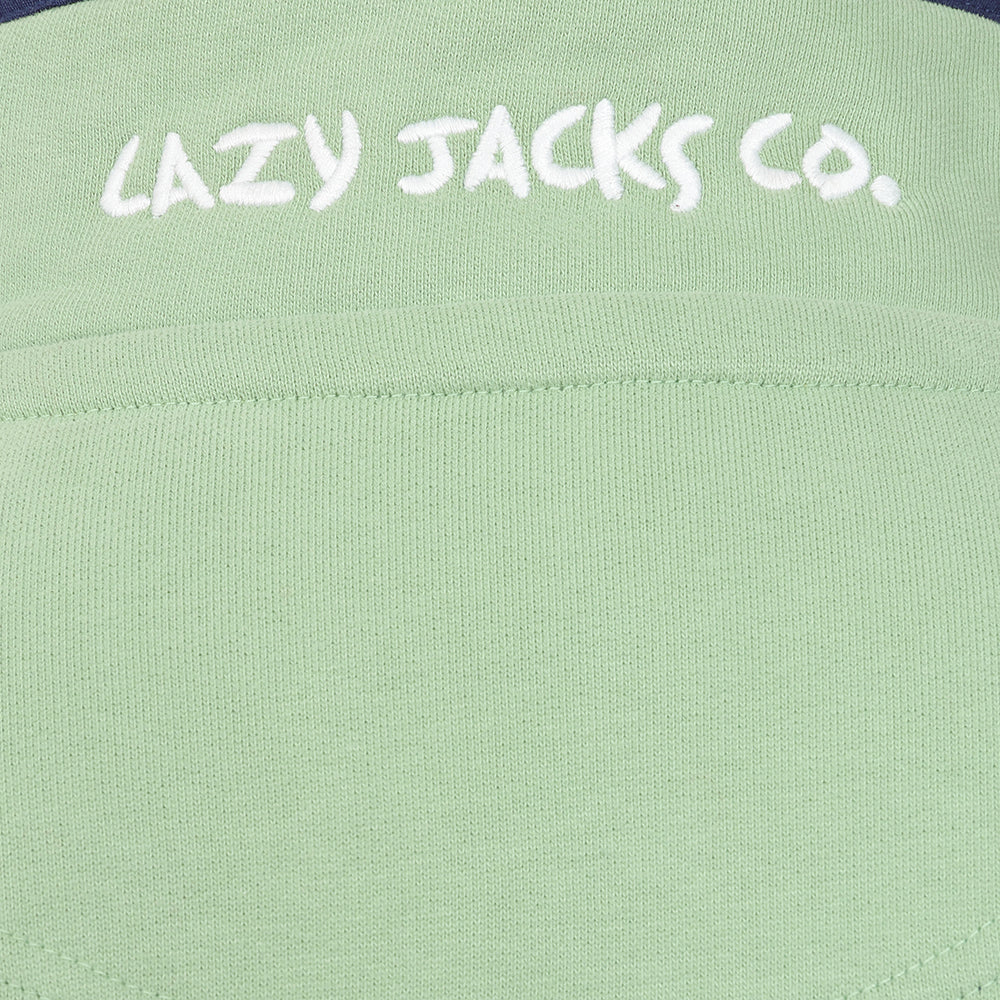 Lazy Jacks Ladies 1/4 Zip Sweatshirt - Grass