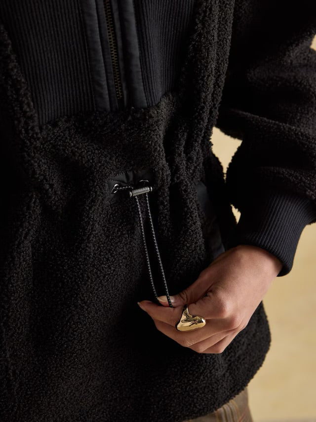 Joules Thurleston Black Borg Fleece