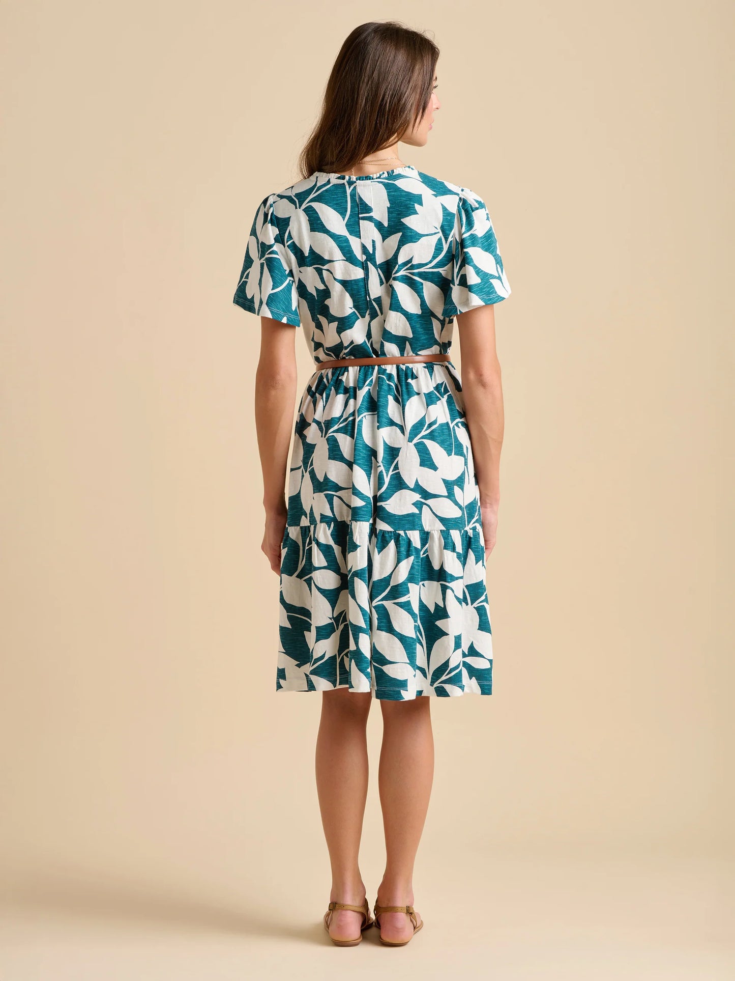 Brakeburn Woodland Leaves Knee Length Dress
