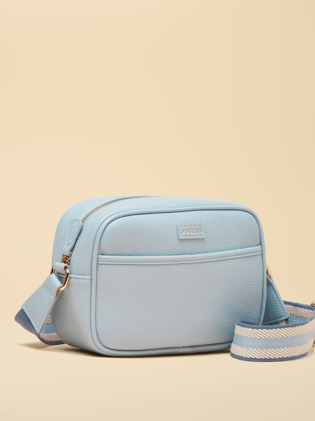 Joules Trent Pale Blue Cross Body Bag with Adjustable Thick Strap