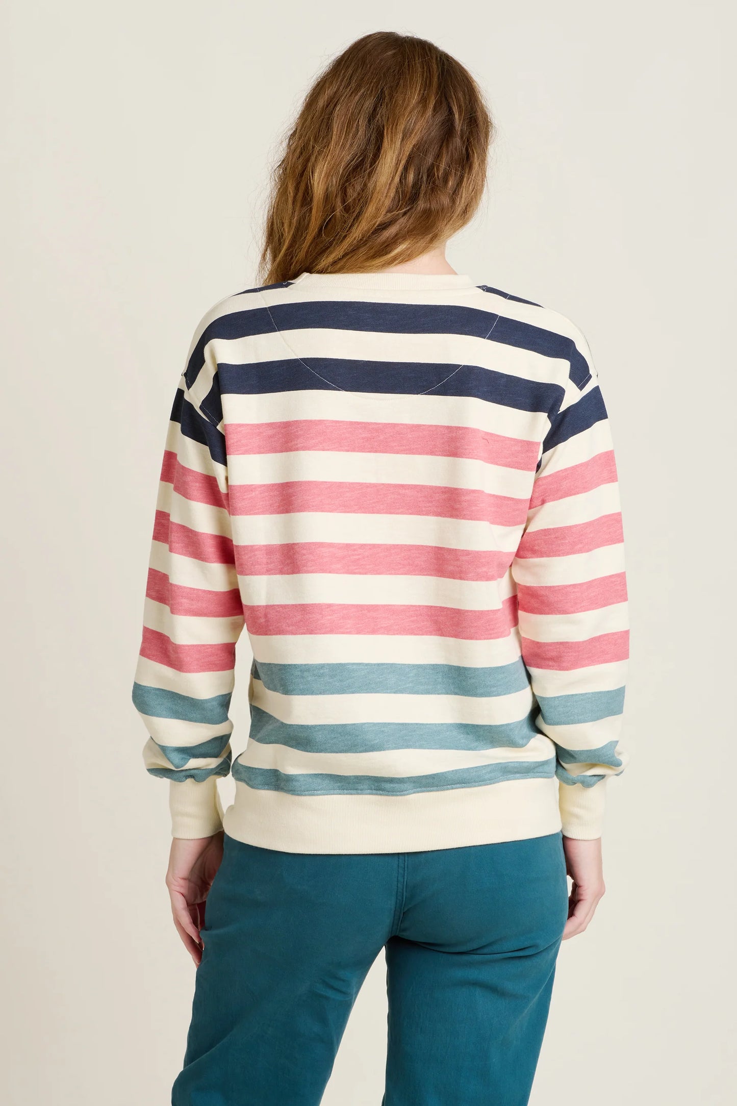 Stripe Crew Neck Sweatshirt by Brakeburn