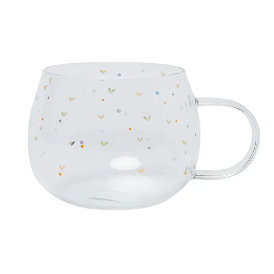 Bellybutton Signature Hearts Glass Mug