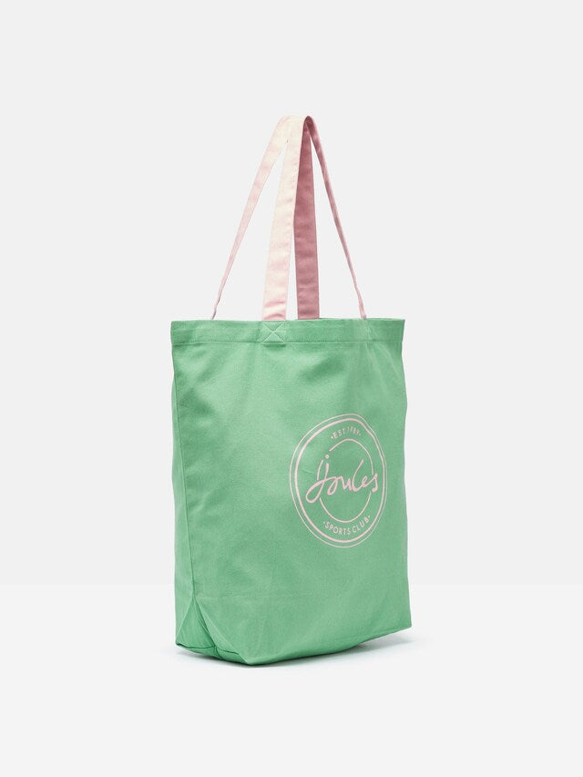 Joules Courtside Green Tote Bag