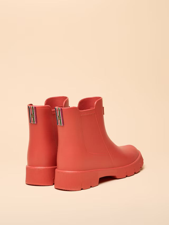 Joules Raindance Red/Orange Lightweight EVA Ankle Wellies