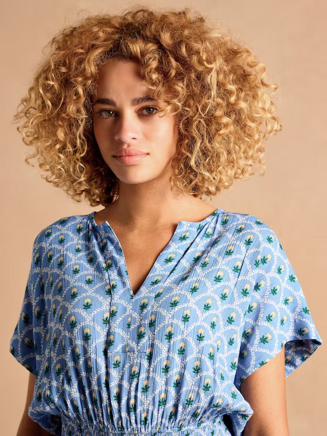 Joules Rosie Blue Midi Dress