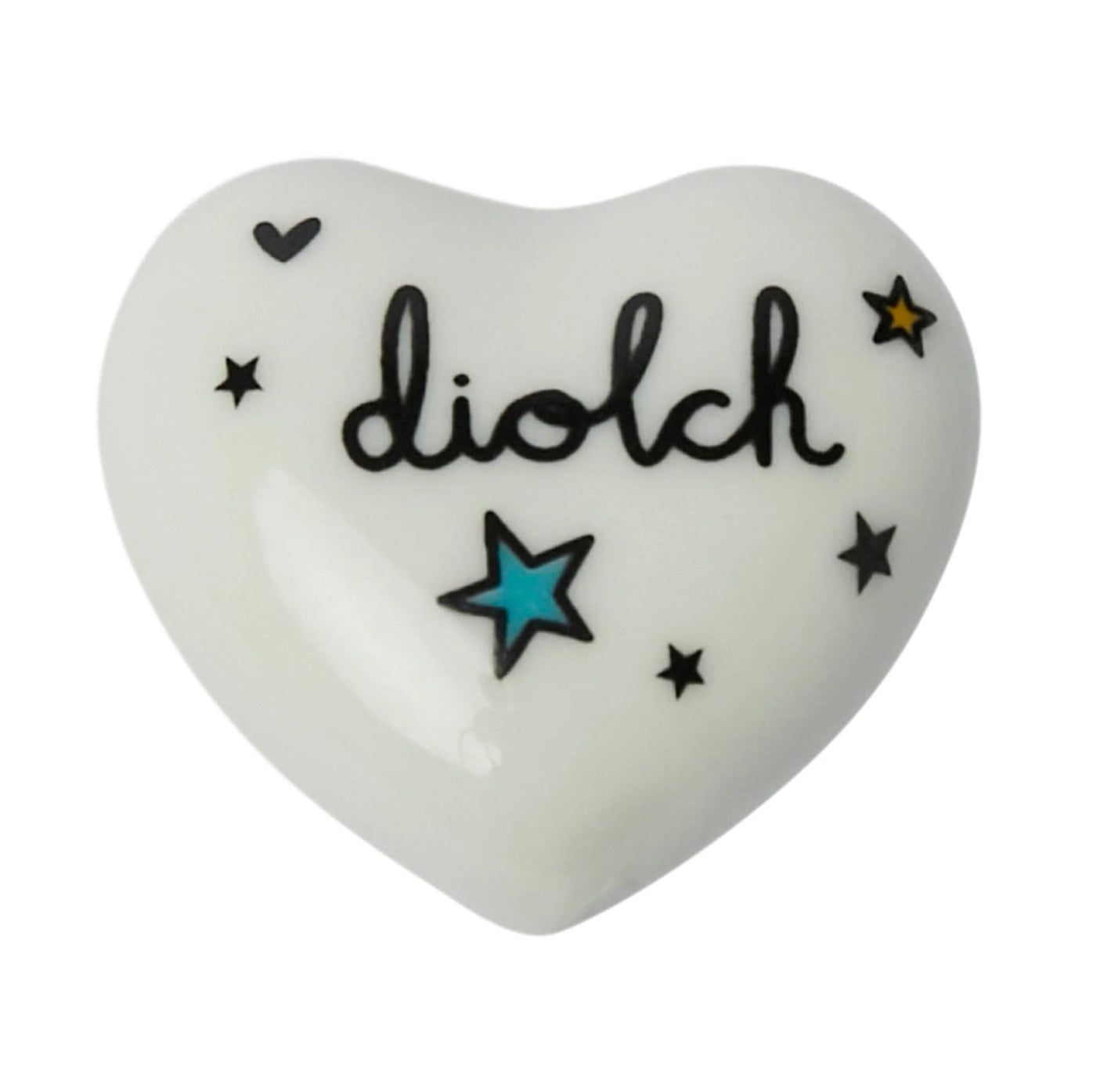 Porcelain Ceramic Token Diolch