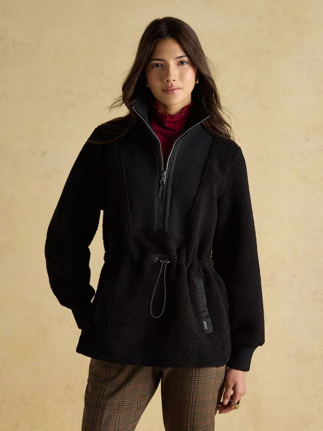 Joules Thurleston Black Borg Fleece