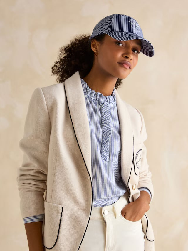 Joules Daley Navy Stripe Cap