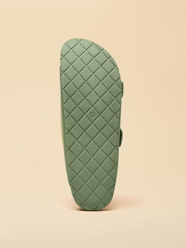 Joules Sunseeker Sage Green EVA Double Buckle Sliders