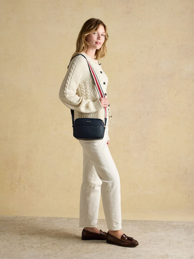 Joules Trent Navy Cross Body Bag with Adjustable Thick Strap