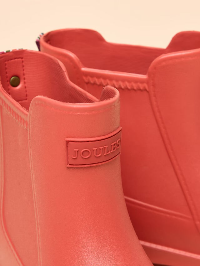 Joules Raindance Red/Orange Lightweight EVA Ankle Wellies