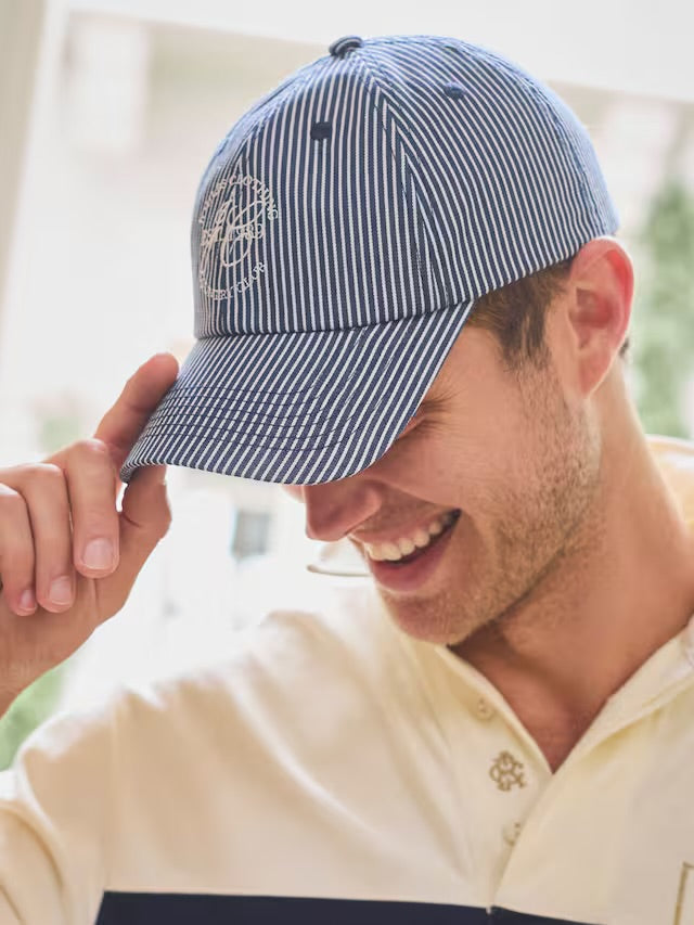Joules Daley Navy Stripe Cap
