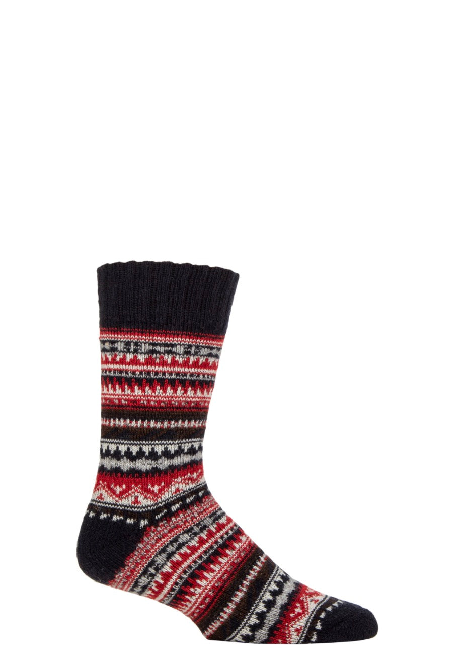 Country Pursuit Men’s Hebrides Hiker Wool Boot Socks Black
