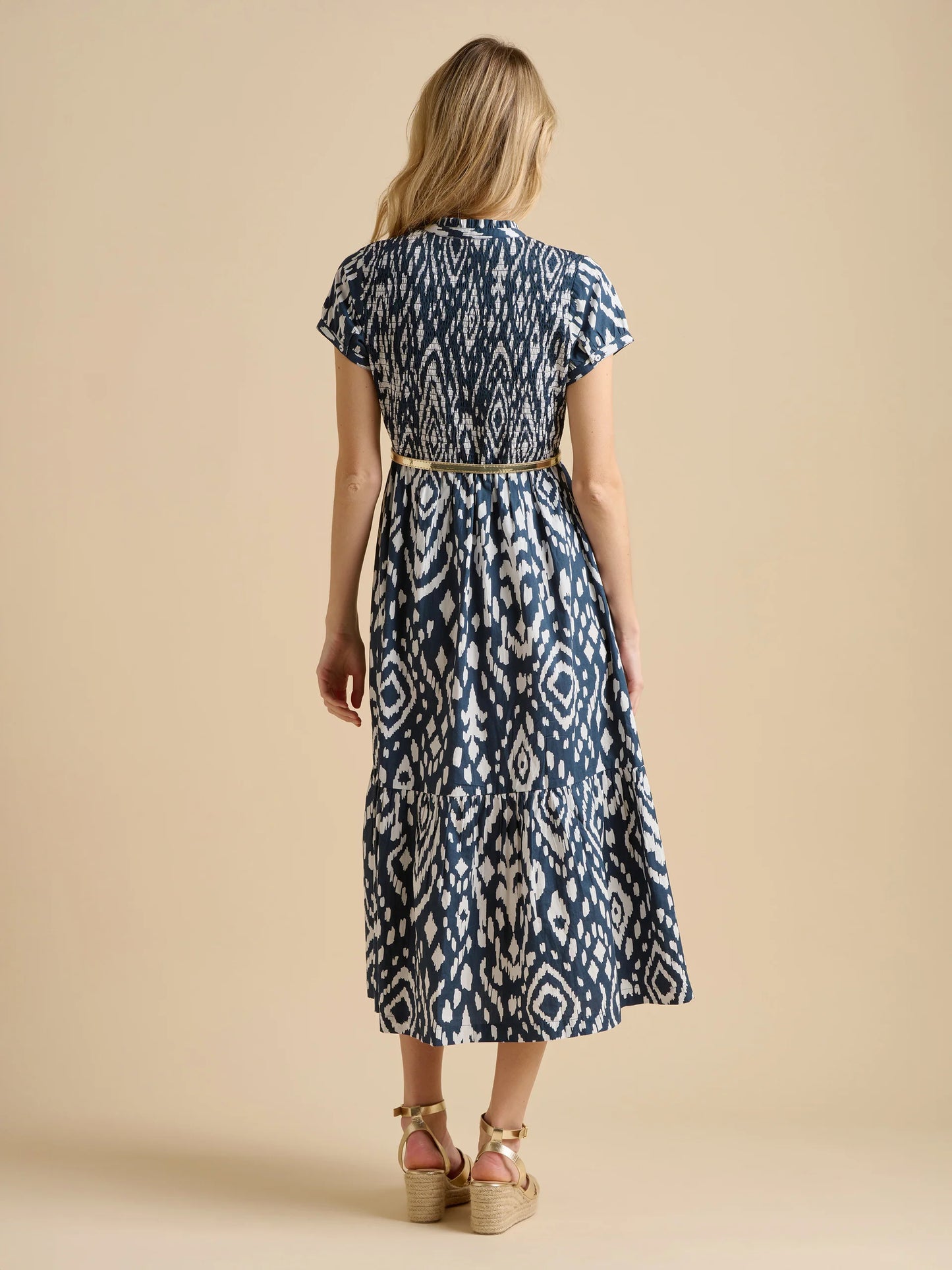 Ikat Maxi Shirt Dress