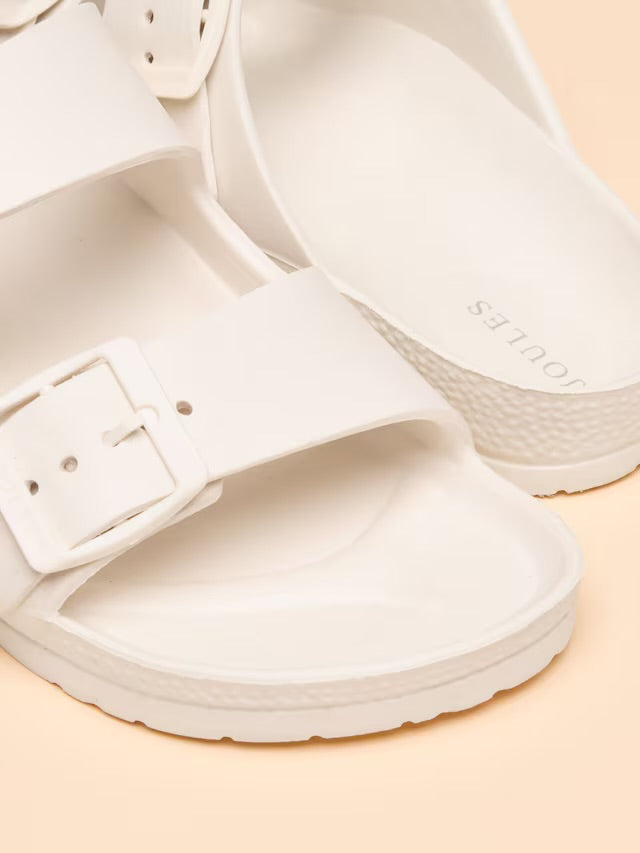 Sunseeker White EVA Sliders by Joules