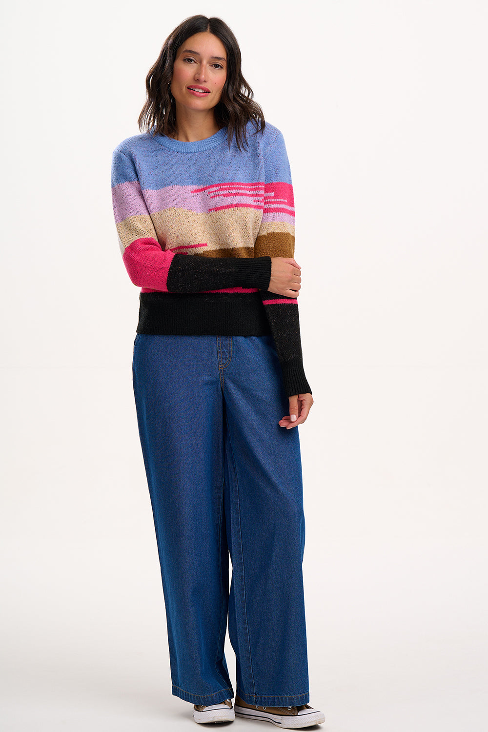 Sugarhill Asher Jumper with Abstract Landscape
