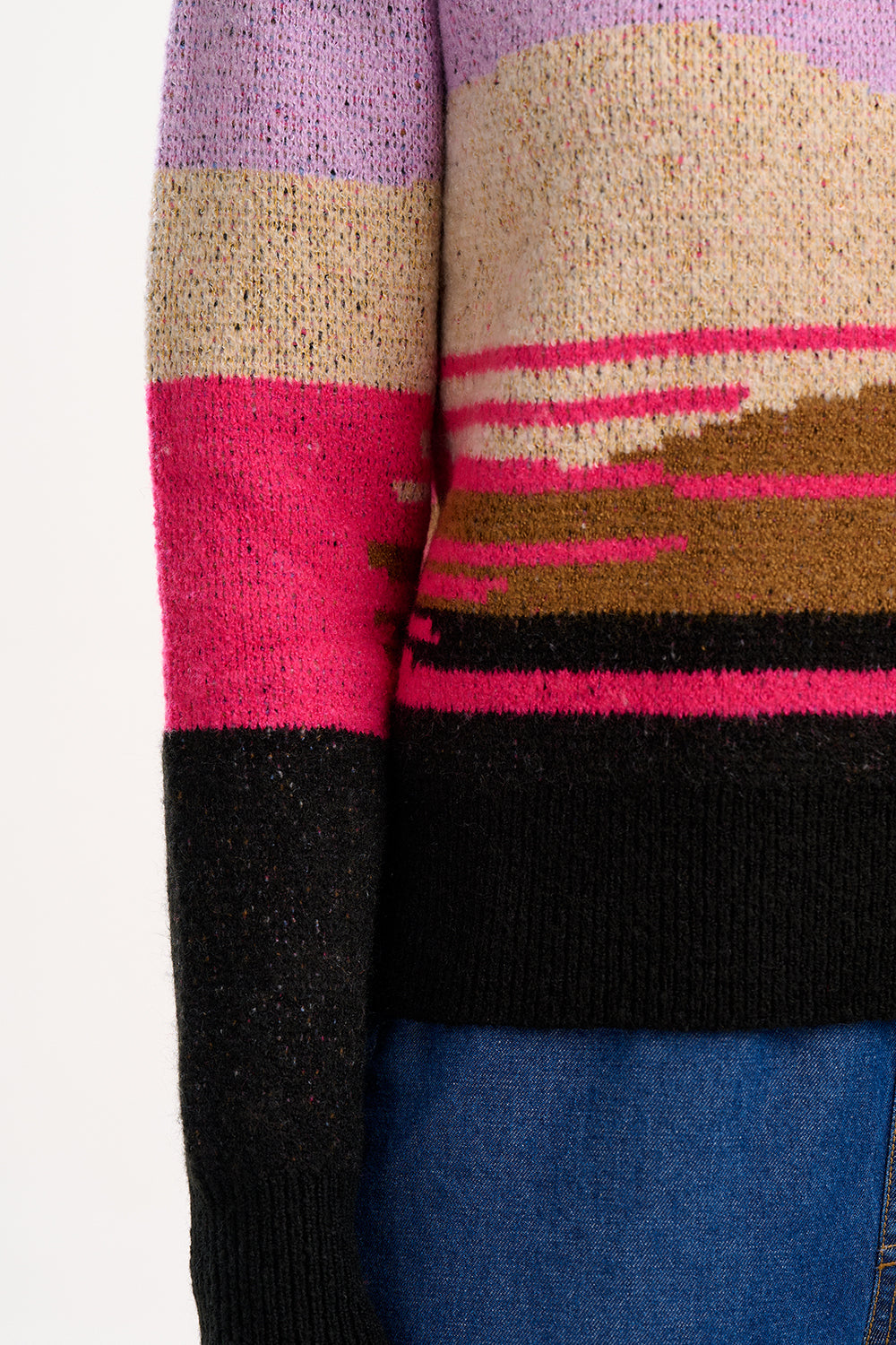 Sugarhill Asher Jumper with Abstract Landscape