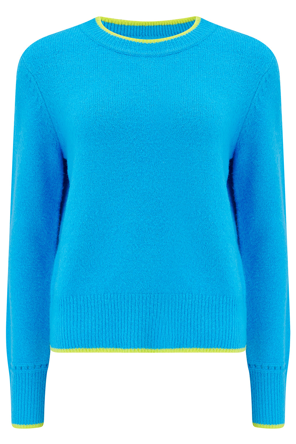 Sugarhill Helena Jumper in Electric Blue with Contrast Tipping