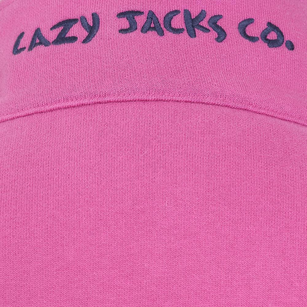 Ladies' Full Zip Sweatshirt Raspberry by Lazy Jacks