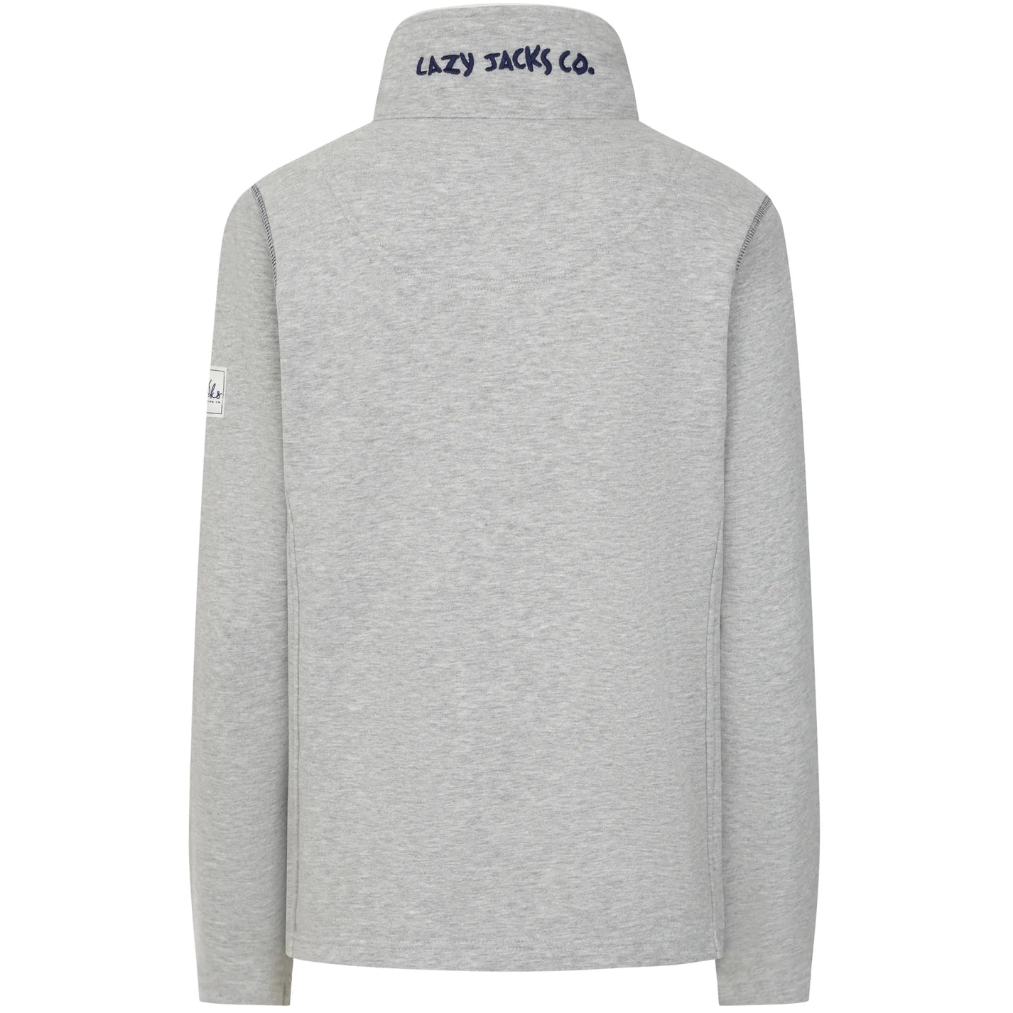 Ladies' Full Zip Sweatshirt Grey Marl by Lazy Jacks