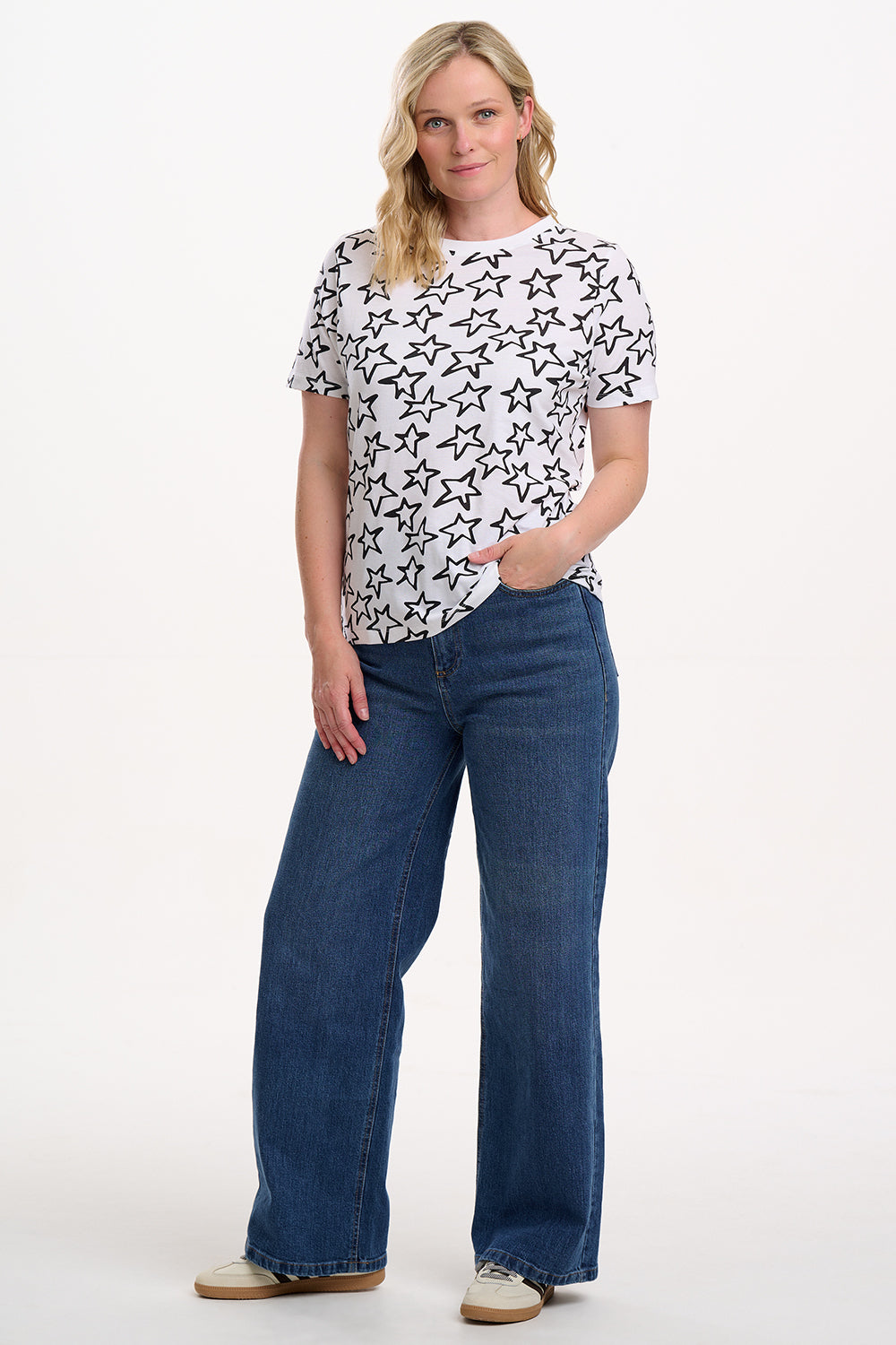Sugarhill Maggie T-Shirt with Doodle Stars