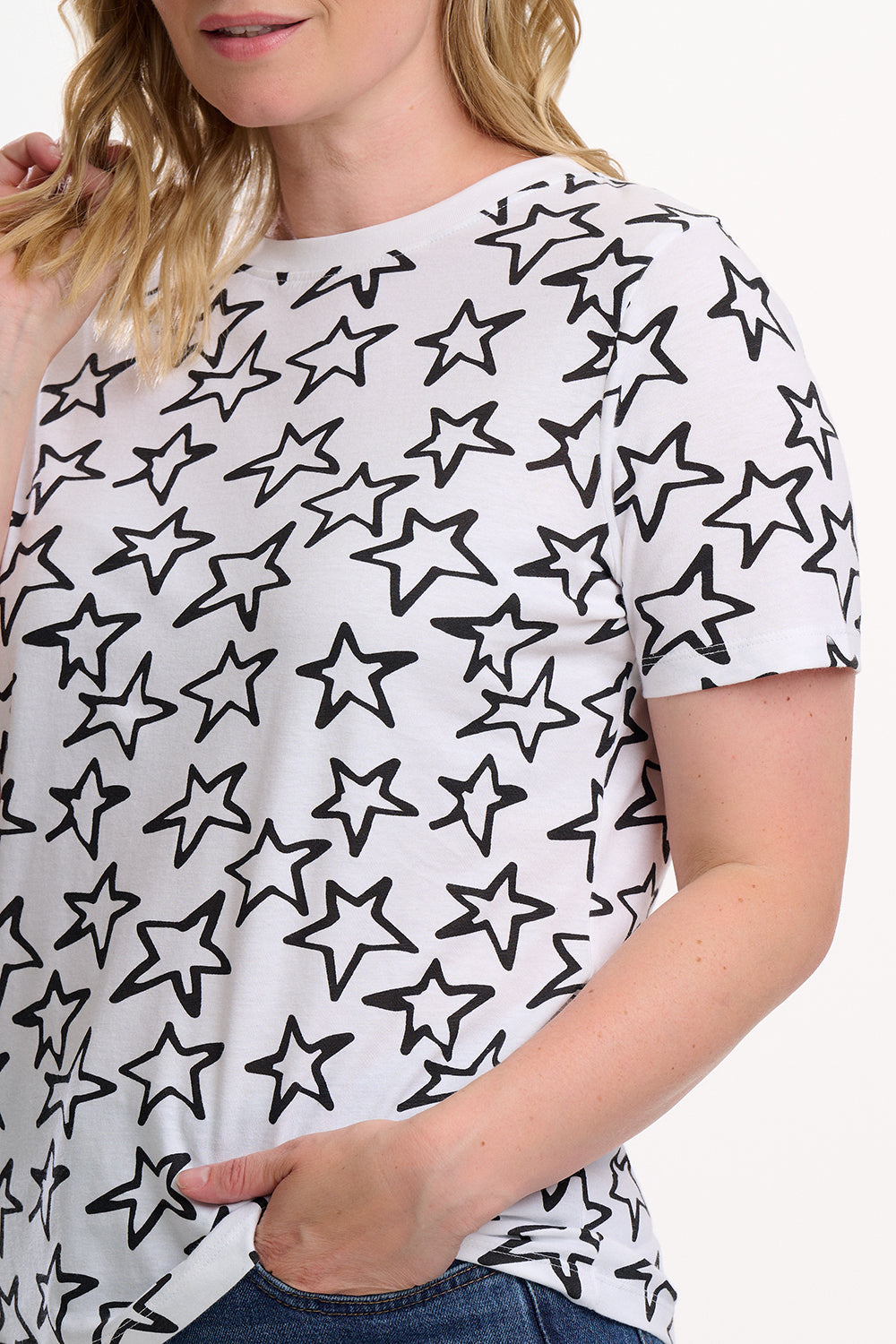 Sugarhill Maggie T-Shirt with Doodle Stars
