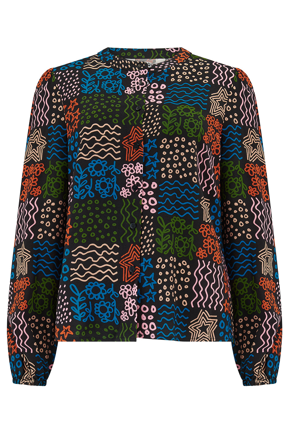 Sugarhill Checkerboard Doodle Hannah Shirt